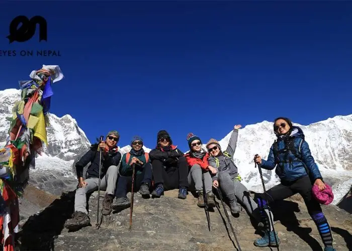 Annapurna base camp trek during winter