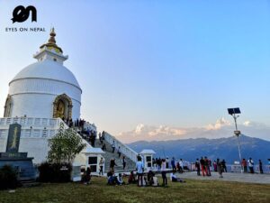 view from World peace pagoda during Pokhara Half-day Tour