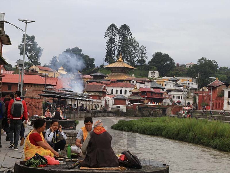 Pashupatinath temple and Bagmati river