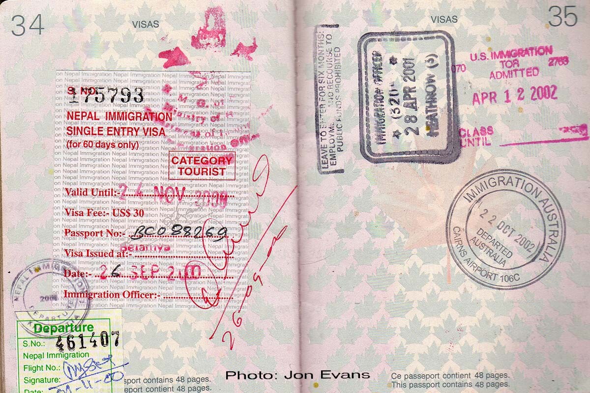 On arrival tourist visa nepal