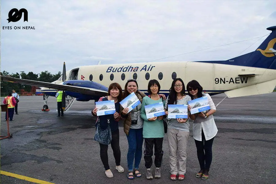 Certificate after Everest mountain flight tour