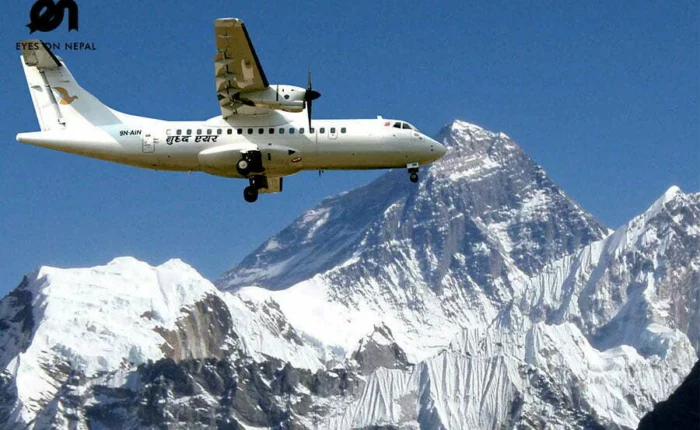 Scenic mountain flight to Everest from Kathmandu