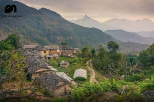 Village in Annapurna region during Panchase trek