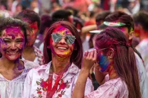 Holy festival of Nepal also known as festival of colors