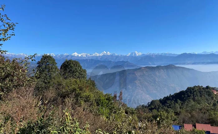 Mountain view during Sundarijal Chisapani Nagarkot trek