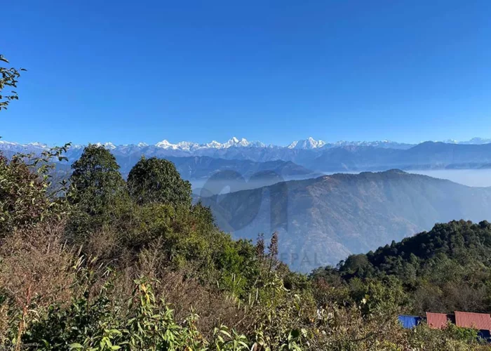 Mountain view during Sundarijal Chisapani Nagarkot trek