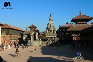 Bhaktapur Durbar square during Bhaktapur Panauti Namobuddha Tour
