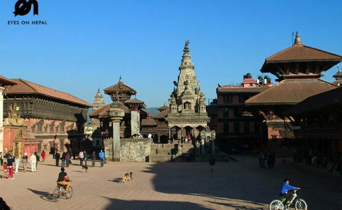 Bhaktapur Durbar square during Bhaktapur Panauti Namobuddha Tour