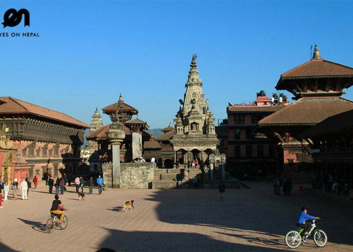 Bhaktapur Durbar square during Bhaktapur Panauti Namobuddha Tour