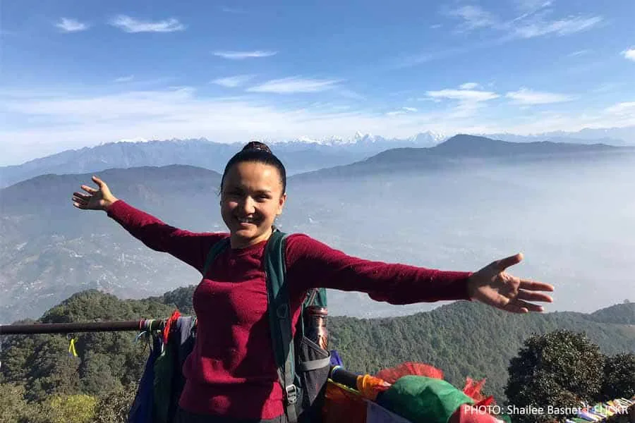 Mountain view during Nagarjun hill trek