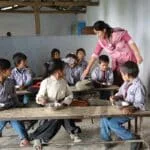 Kakani day hiking and volunteering in a primary school in Nepal